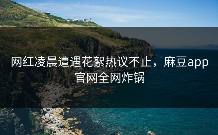 网红凌晨遭遇花絮热议不止，麻豆app官网全网炸锅